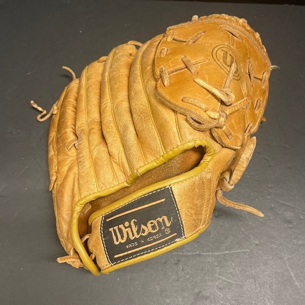 Vintage Wilson Leather Baseball Glove Made in Korea Natural Tan Right Hand Throw
